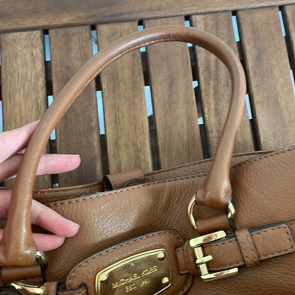 Michael Kors brown leather tote